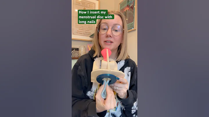 How I insert my menstrual disc with long nails #shorts