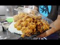 Giant Fried Chicken Bento - Japanese Street Food - からあげ弁当 - 닭튀김 炸雞 唐揚げ メガ盛り マンモス弁当 大阪 Meat