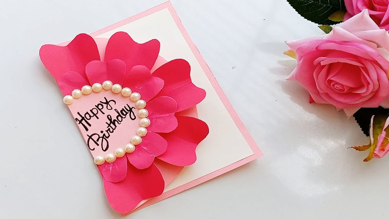 how-to-make-handmade-birthday-card-diy-birthday-card-youtube