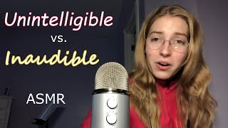 The difference between inaudible and unintelligible whispering