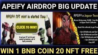 Apeify New Update || Apeify Token Listing Date | Apeify Airdrop Mint Nft Free