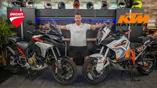 KTM 1290 SAR vs Ducati Multistrada V4  | Side-by-Side Comparison