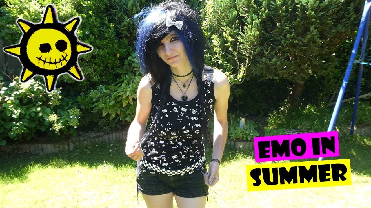 How To Dress Emo In Summer - YouTube