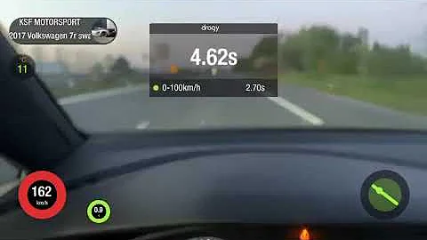 Insane five cylinder Mk7 Golf R does a 9.3 second quarter mile on the streets!