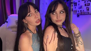 ASMR Giving Each Other INTENSE Tingles (Hairplay, Back Scratch, Story Trigger, ASMR on @beebeeasmr)