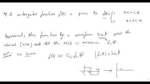 Class 29 Complete set of orthogonal functions