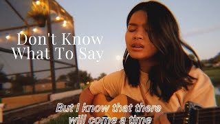 Don't Know What To Say - Ric Segreto (cover) | opm friday | Alodia Diane