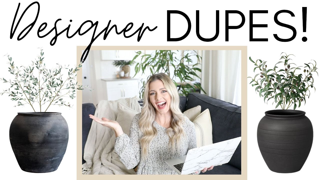 BUDGET HOME DECOR || DESIGNER DUPES || DECORATING ON A BUDGET - YouTube