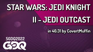 Star Wars: Jedi Knight II - Jedi Outcast by CovertMuffin in 46:31 - Summer Games Done Quick 2022 screenshot 5