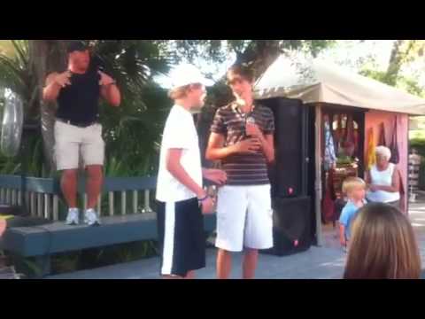 Brandon and Jake singing baby @ Hilton Head