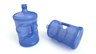 AutoCAD 3D Water Gallon 20 Litre Bottle