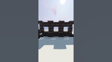 How to Build this AMAZING and SIMPLE Blackstone Wall | Minecraft 1.19 Wall Design |  #shorts