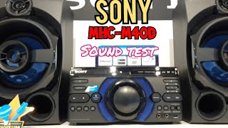 Sony MHC-M40D All in one Hi-Fi System | Bass Sound Test
