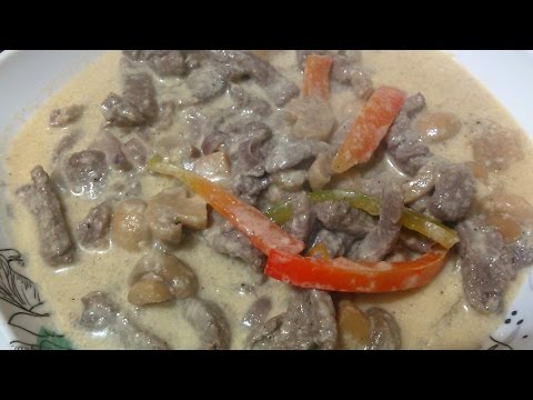 How to cook Creamy Beef with Mushrooms
