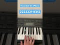 How To Play Recorded On iPhone Meme Song | Easy Piano Tutorial #shorts