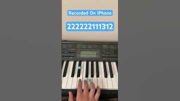 Thumbnail of How To Play Recorded On iPhone Meme Song | Easy Piano Tutorial #shorts