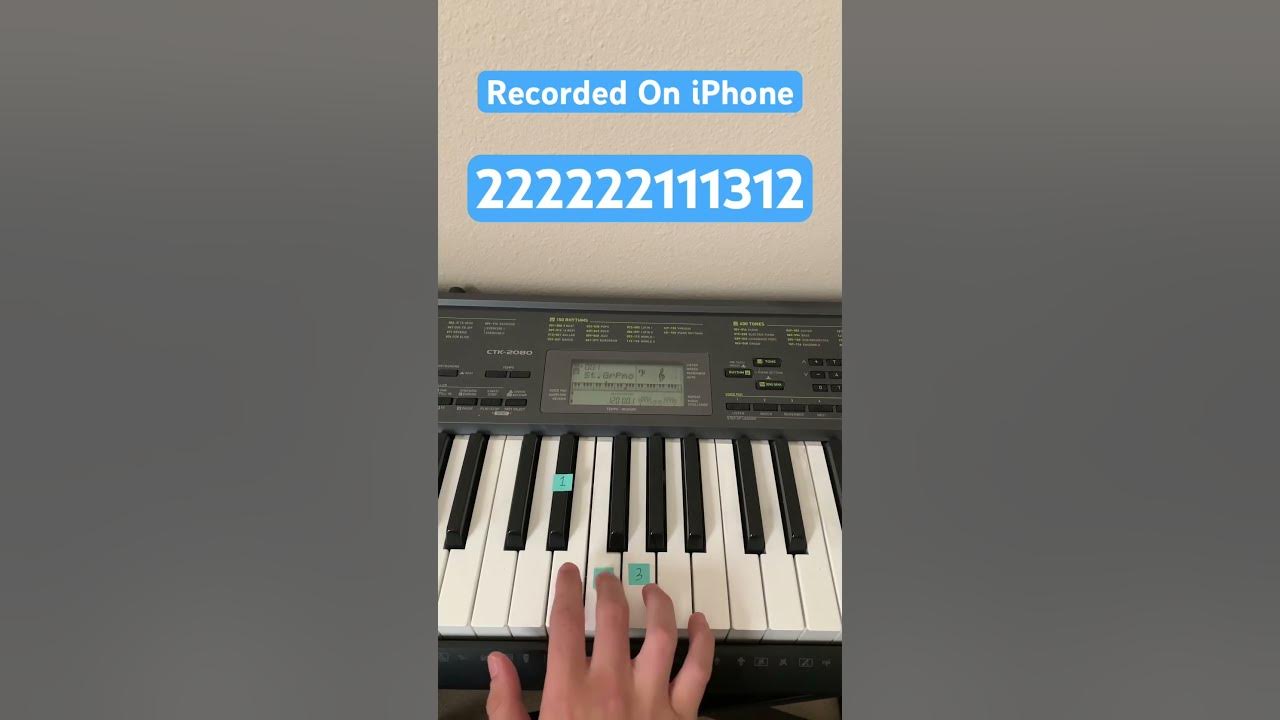 How To Play Recorded On iPhone Meme Song | Easy Piano Tutorial #shorts