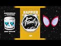 Here with me x happier x sunflower mashup  marshmello post malone chvrches bastille swae lee