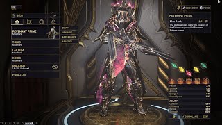 Warframe Maximum Investment - Revenant Prime/Torid Incarnon/Laetum/Xoris | Most Used Loadout of 2024