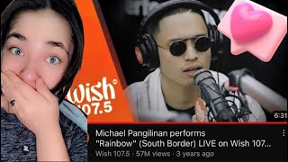 Michael Pangilinan performs "Rainbow" (South Border) LIVE on Wish 107.5 Bus|REACTION