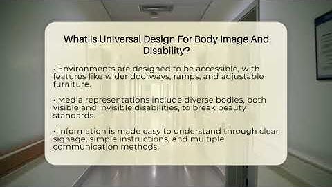What Is Universal Design For Body Image And Disability? - Inside Body Image