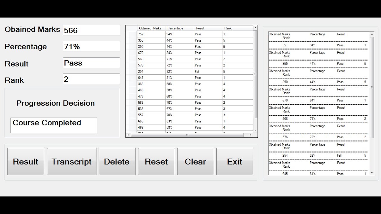 How to Create Student Result Recording System in Visual  - YouTube