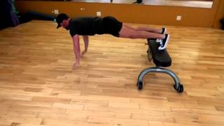 Chest: Bench Decline Plyo Push up