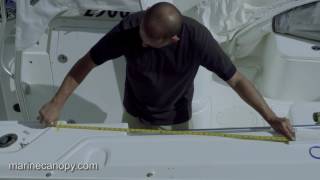 The Element - Installation of Bow Dodger solution for center console boats, boat shade,