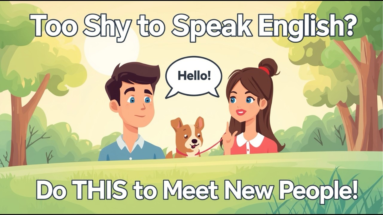 Too Shy to Speak English? Do THIS to Meet New People! | Easy English Podcast