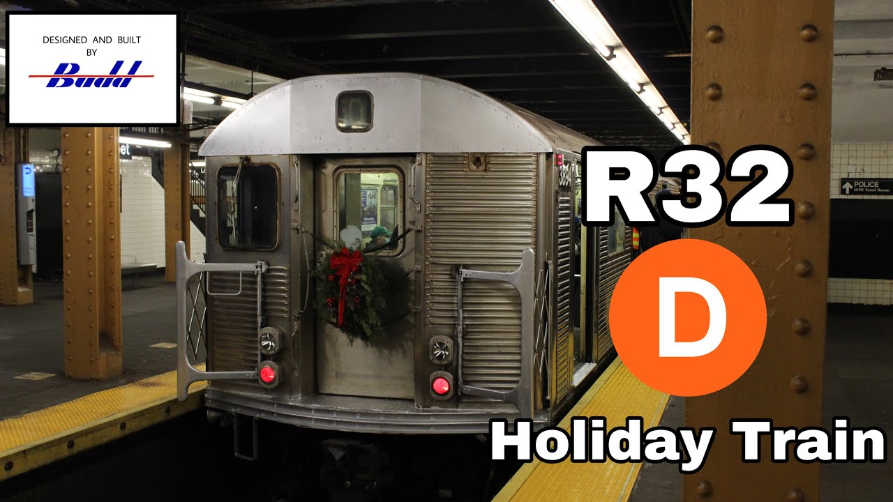 NYCT Budd R32 Holiday train running along the (D) line (aka Retirement ...