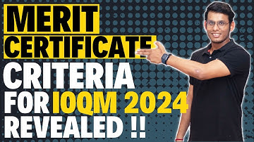 Merit Certificate Criteria For IOQM 2024 Revealed | Prashant Jain #ioqm
