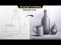 How To Draw Still Life With Pencil Shading Step By Step Drawing For Beginners Object Drawing
