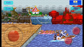 Captain Commando Stage 5 Sea Port - Mack The Knife Mummy Commando Character - Capcom Arcade Game