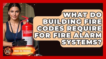 What Do Building Fire Codes Require For Fire Alarm Systems? - Inside the Firehouse