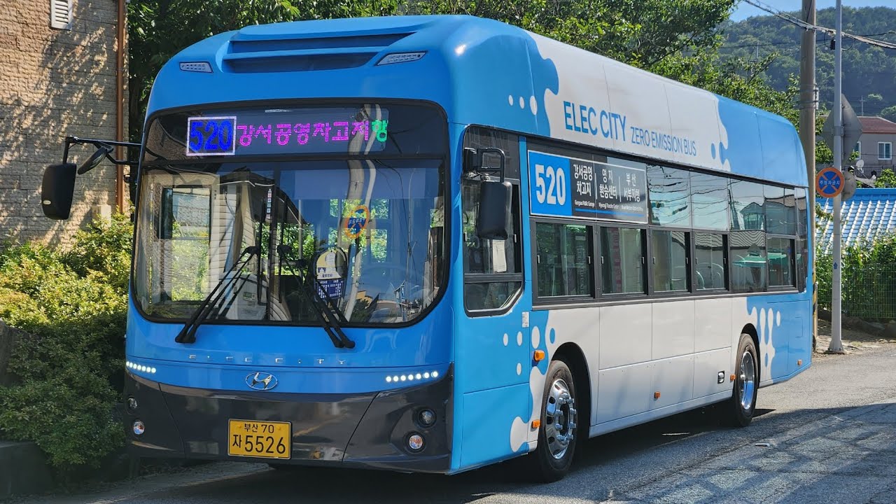 부산520번 24년식일렉시티신차(5526) 가덕도구간 주행영상