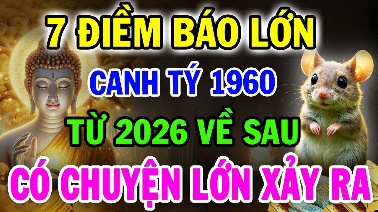 CHẮC CHẮN ĐIỀU NÀY Sẽ Xảy Ra Với CANH TÝ 1960, Từ 2026 Cảnh Báo Đáng Sợ Chỉ Mình Tôi Dám Nói