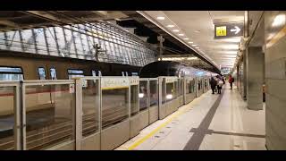 港鐵機場快綫CAF Train E108/K408 駛經欣澳站二號月台往香港