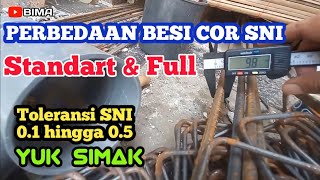 Bedanya⁉️ Besi Beton Standart dan Full  untuk Konstruksi Cor dak Rumah lantai 2