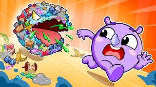 garbage monster learn good habits kids song nursery rhymes