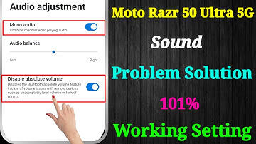 Moto Razr 50 Ultra 5G Sound Problem | How to Increase Volume in Moto Razr 50 Ultra 5G 