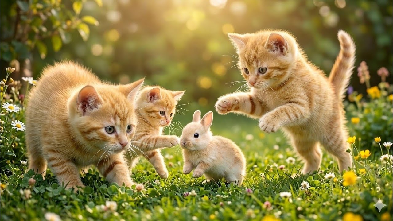The Cutest 8 Minutes EVER! 🐱 + A 10-second Bunny special guest! 😍