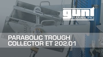 Function and operating behaviour of a parabolic trough collector