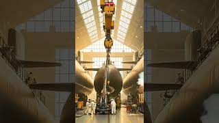 Unseen power: Lowering a massive nuclear #nuclearsub #crane #navalbase #shorts #viralshorts #fyp