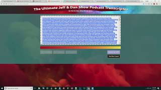How to download your SBV (closed caption) file for use with the Ultimate Jeff & Dan Transcripter