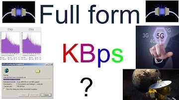 Full Form of Kbps in Data Rate Unit ?