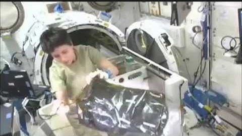 VIPIR Unpacking and Transfer into Space Station Airlock