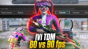 1v1 TDM 60fps VS 90fps 😈 | ft @knox_og | 🤣 9 rounds TDM #tdm #bgmi #esports #1v1 