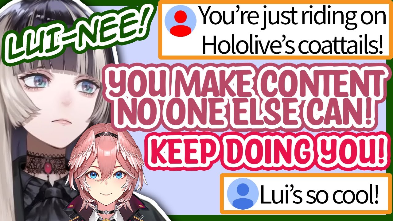 Lui tells Raden the value she provides to Hololive and how she's inspired her