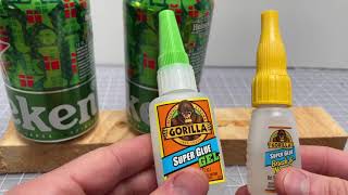 Gorilla Super Glue vs. Super Glue Gel Comparison (Metal To Wood Glue)