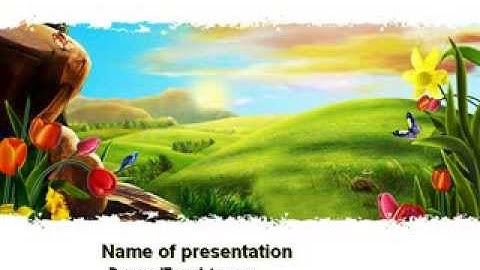 Fine Sunrise PowerPoint Template by PoweredTemplate.com